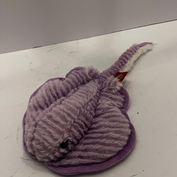 Adventure Planet Plush Purple White Stingray marine stuffed animal Rare - Picture 3 of 8